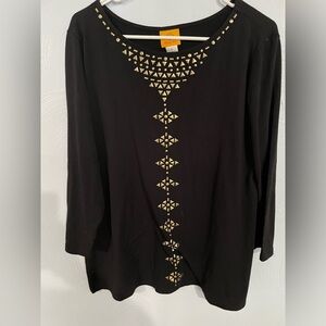 Women’s Size Large Ruby Rd. Studded T-Shirt